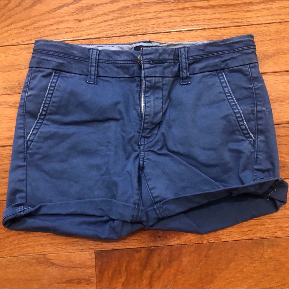 American Eagle Blue Midi Shorts